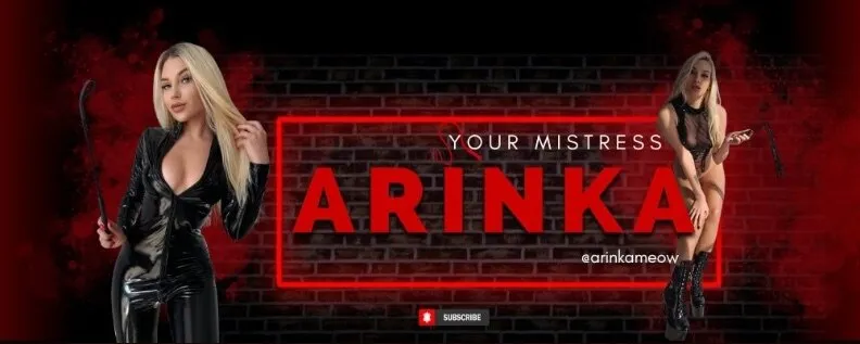 𝗬 𝗢 𝗨 𝗥    🅜🅘🅢🅣🅡🅔🅢🅢    𝗔 𝗥 𝗜 𝗡 𝗔⛓️👠 OnlyFans header