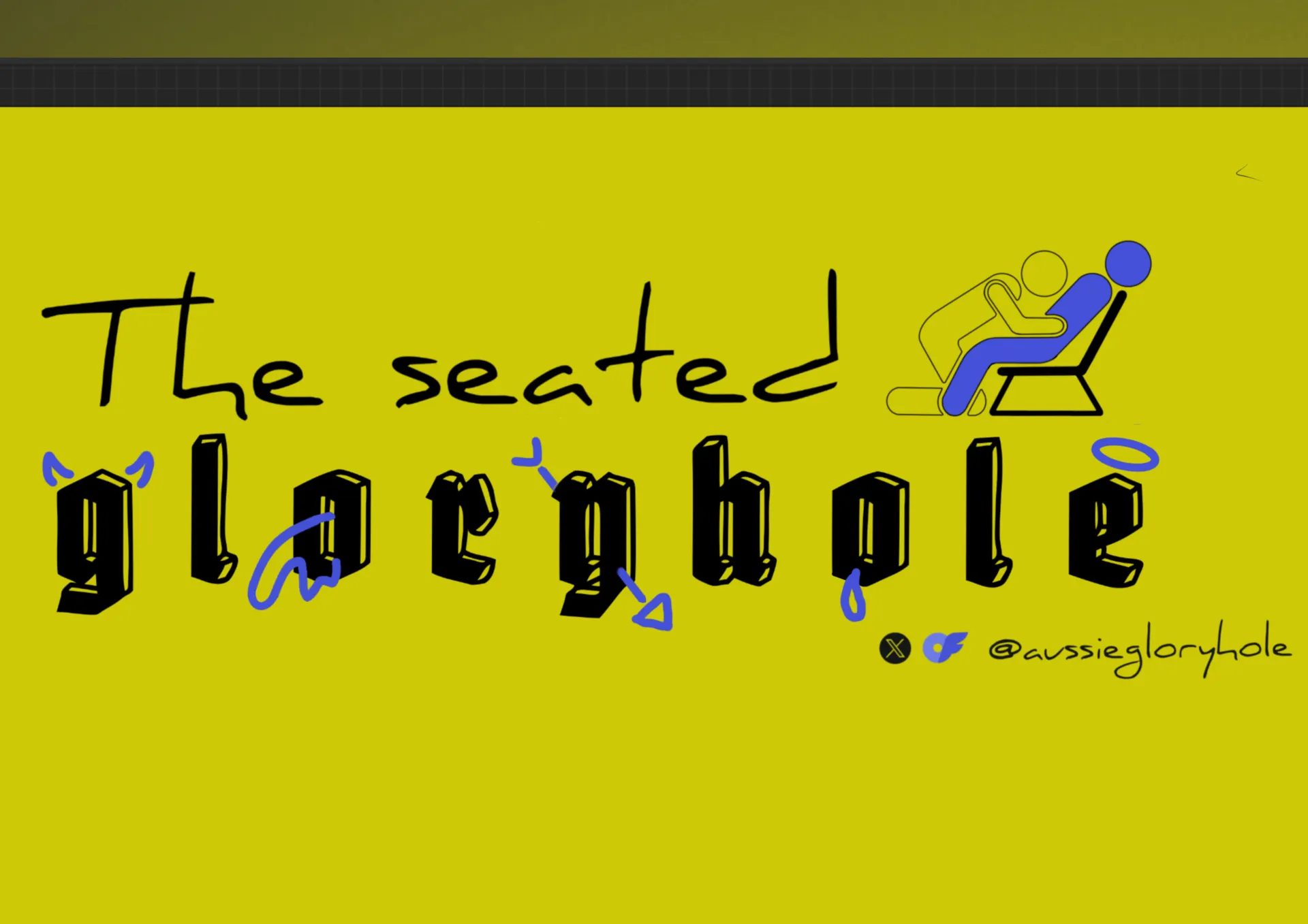 The seated gloryhole OnlyFans header