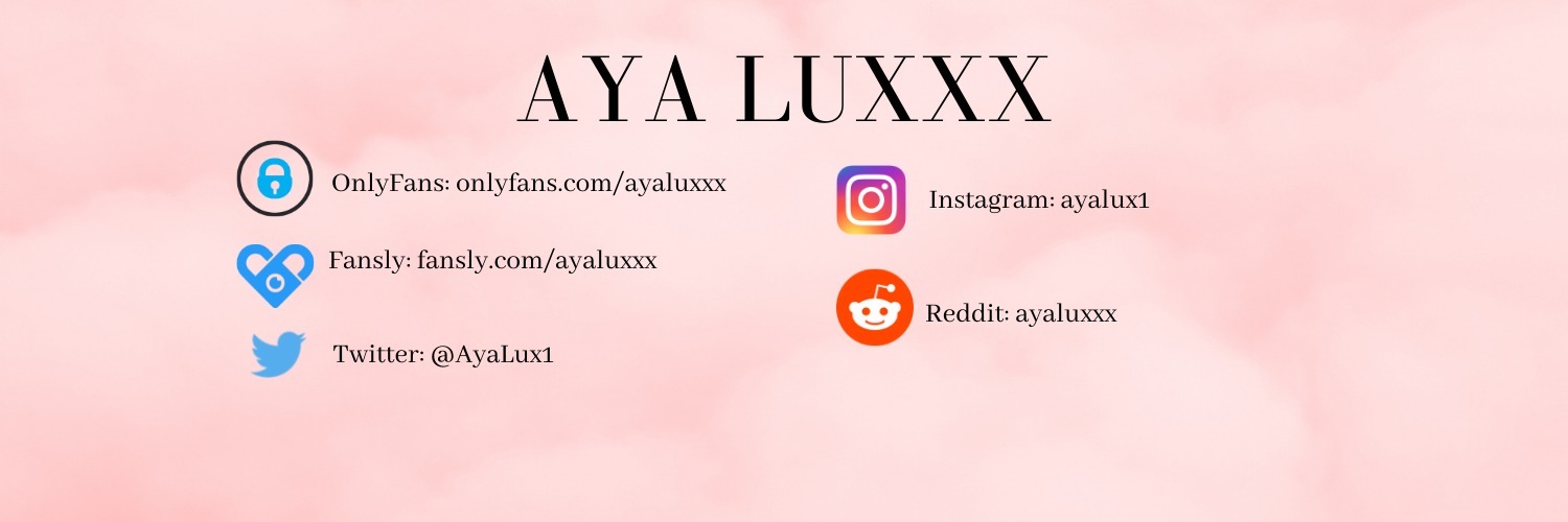 Aya Lux OnlyFans header