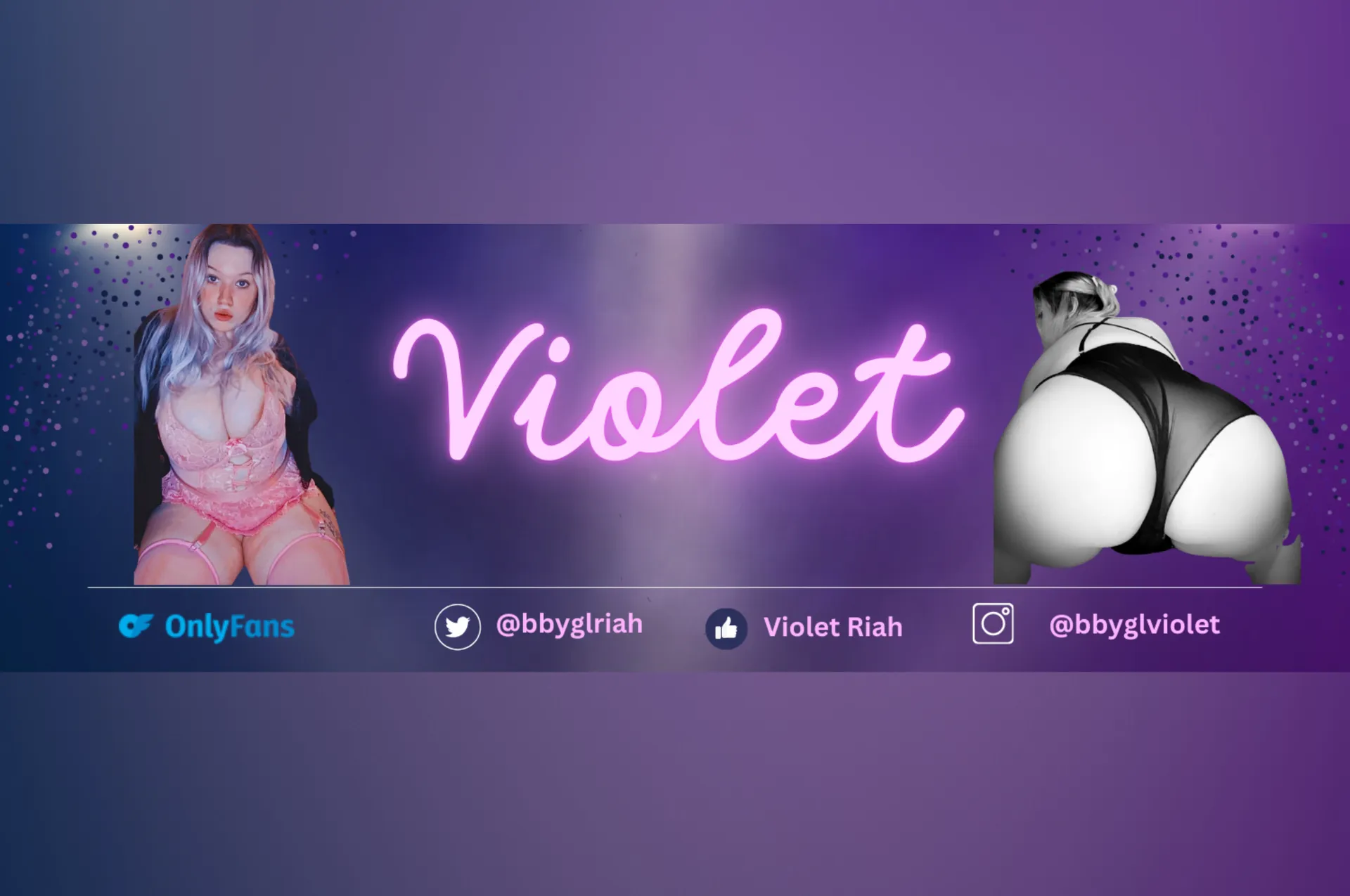 Daddy’s Violet OnlyFans header