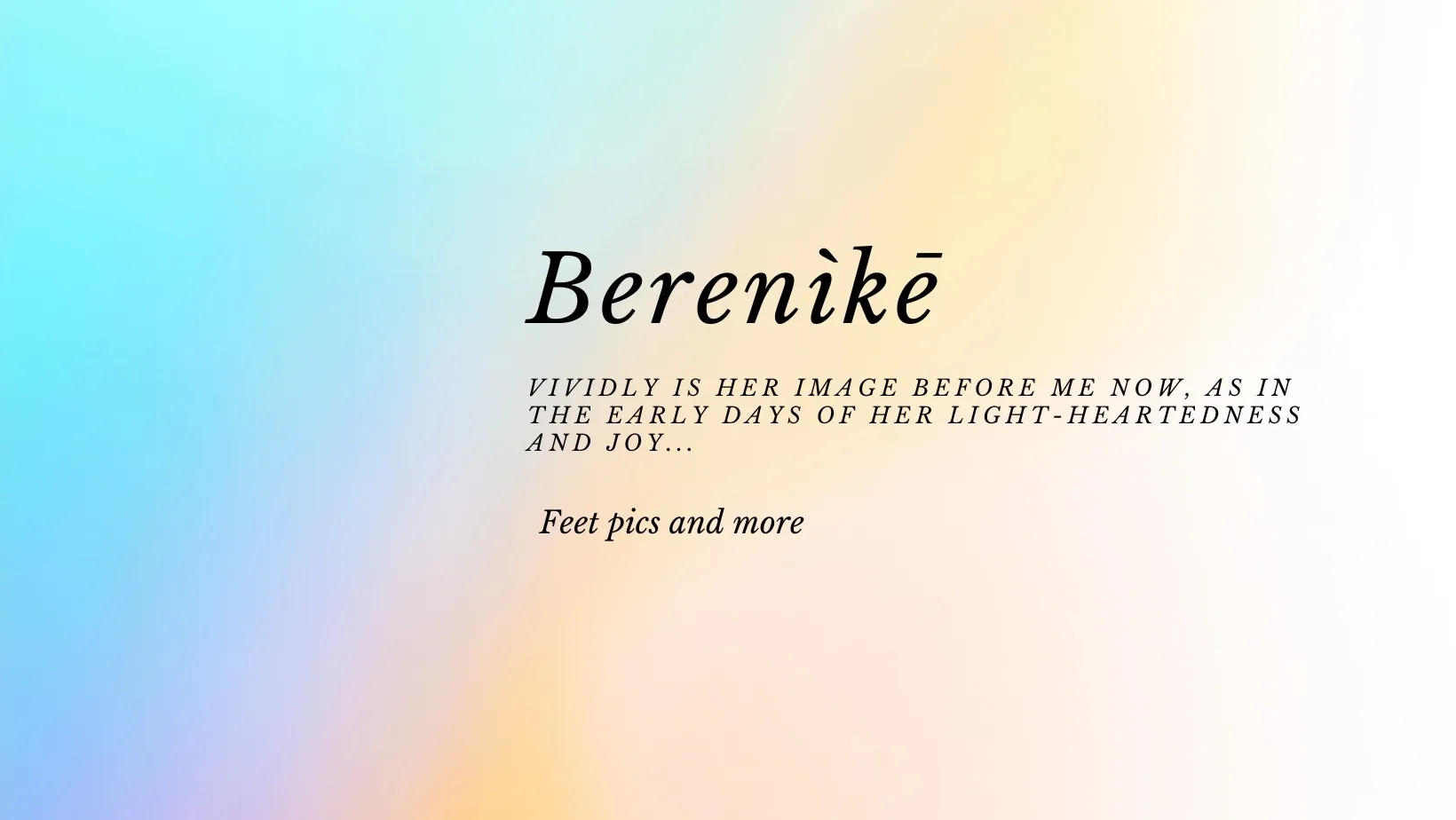 Berenìkē OnlyFans header