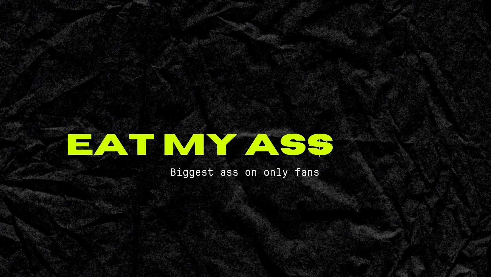 😛EAT MY ASS🍔 OnlyFans header