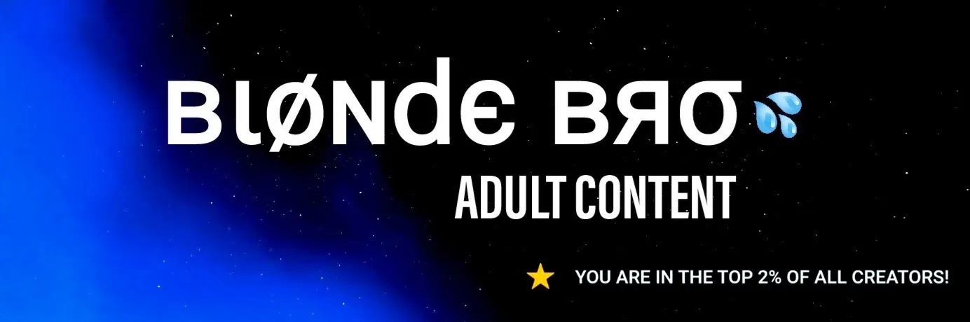 Bl0nde Bro OnlyFans header