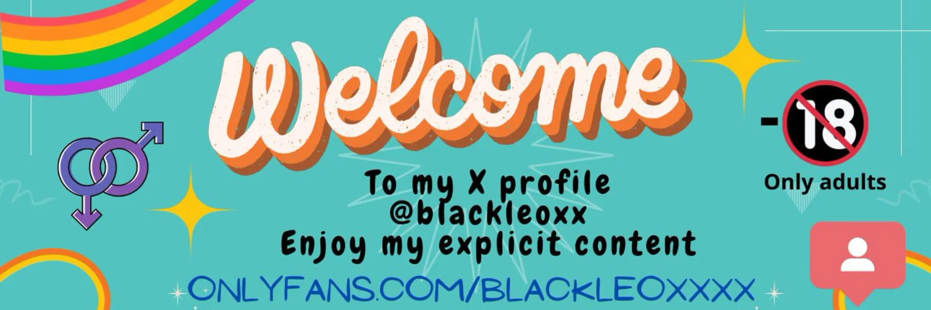 Leo black OnlyFans header