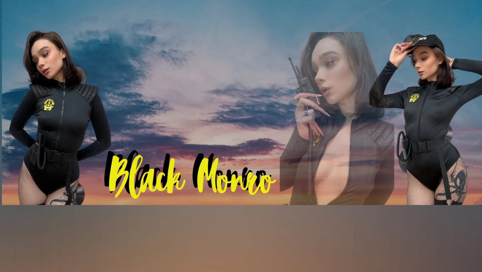 Black Monro OnlyFans header