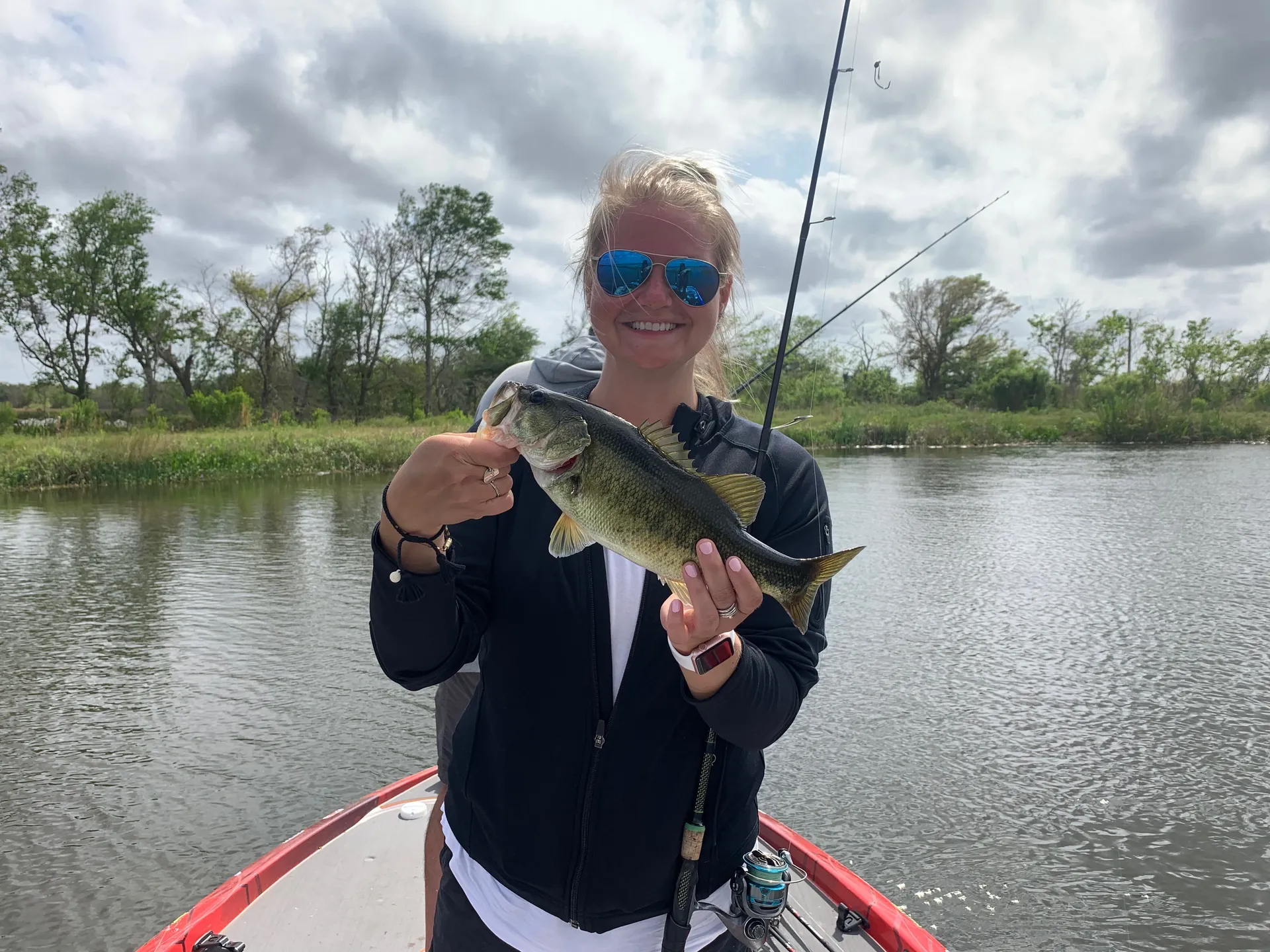 Blonde Girl Behind the Scenes