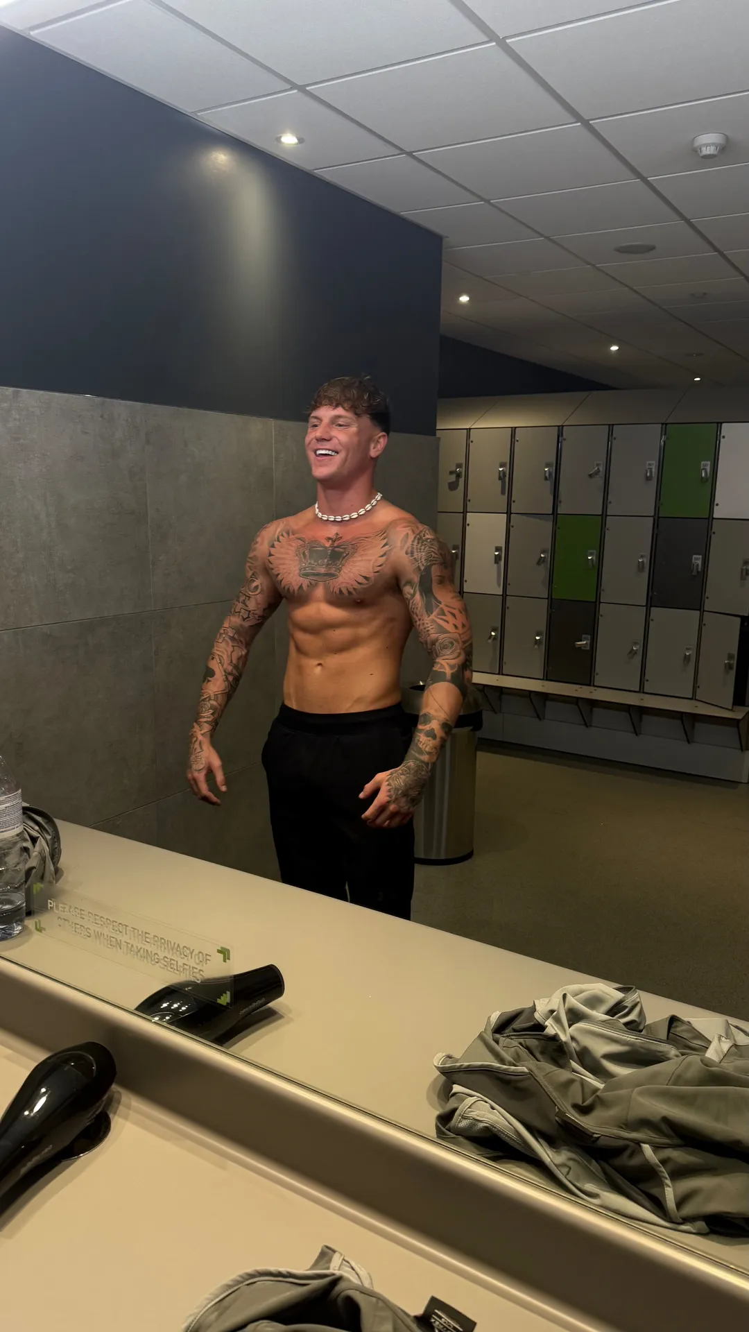 Blonde Tattoo Stud 😏👅