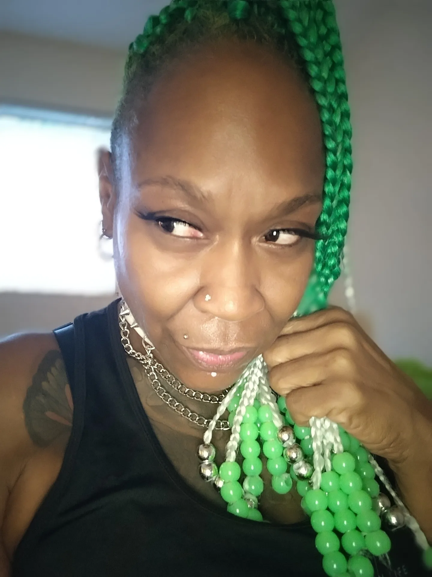 Blu Lace Throat Queen