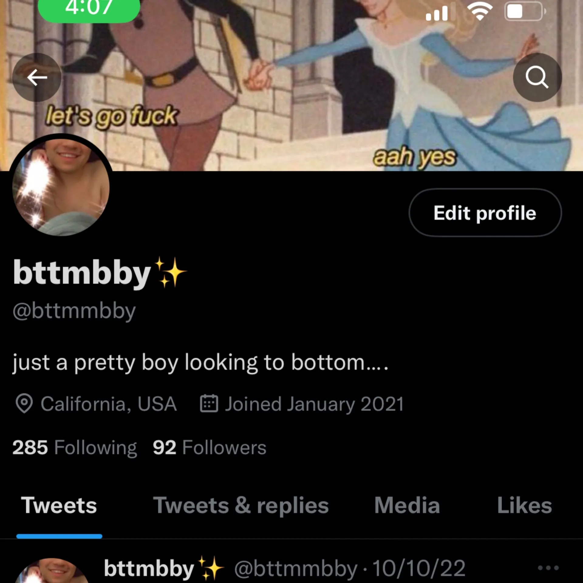 Bttmbbyreina OnlyFans header