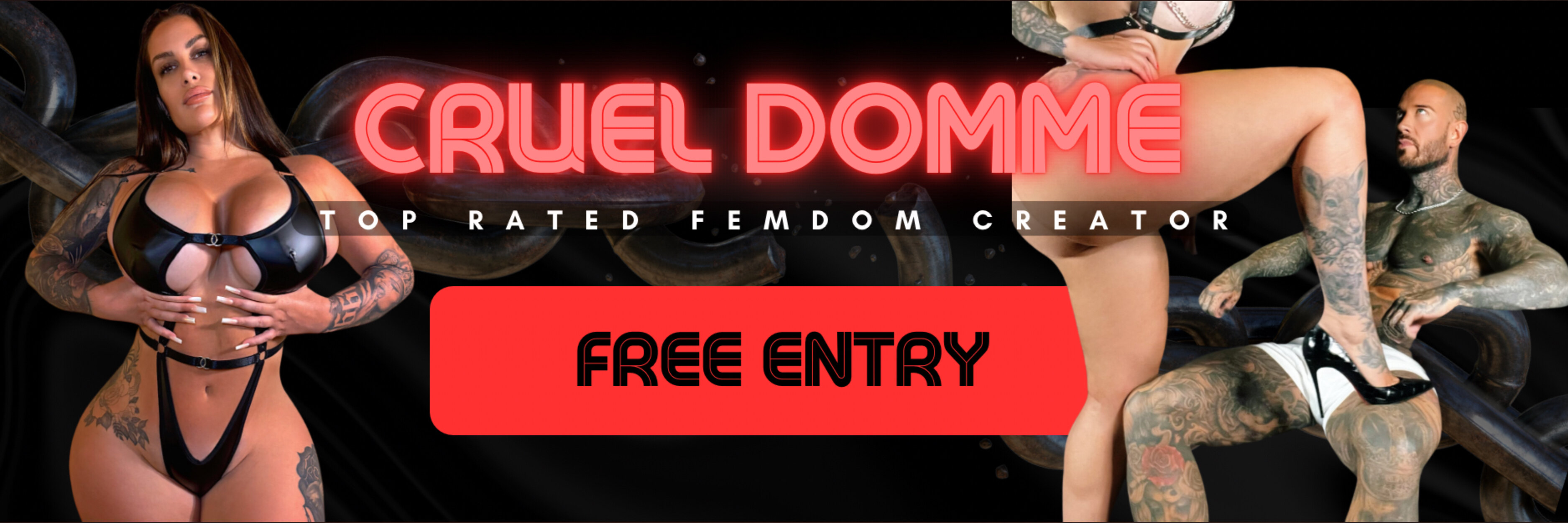 CRUEL DOMME OnlyFans header