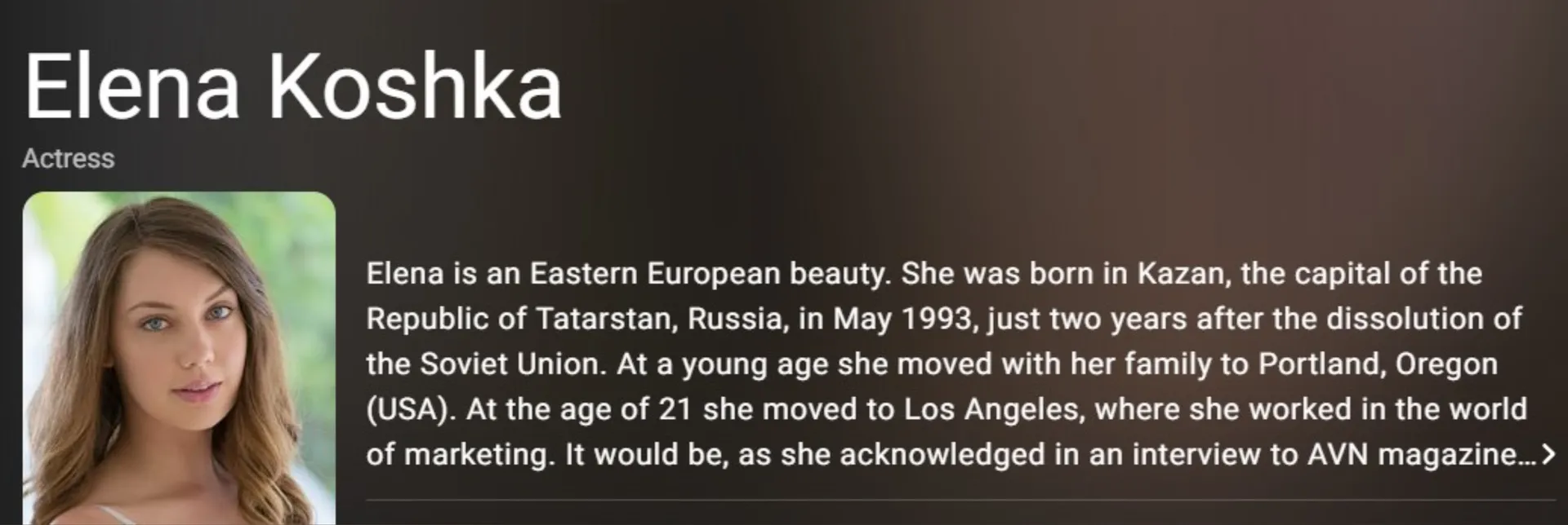 Elena Koshka OnlyFans header