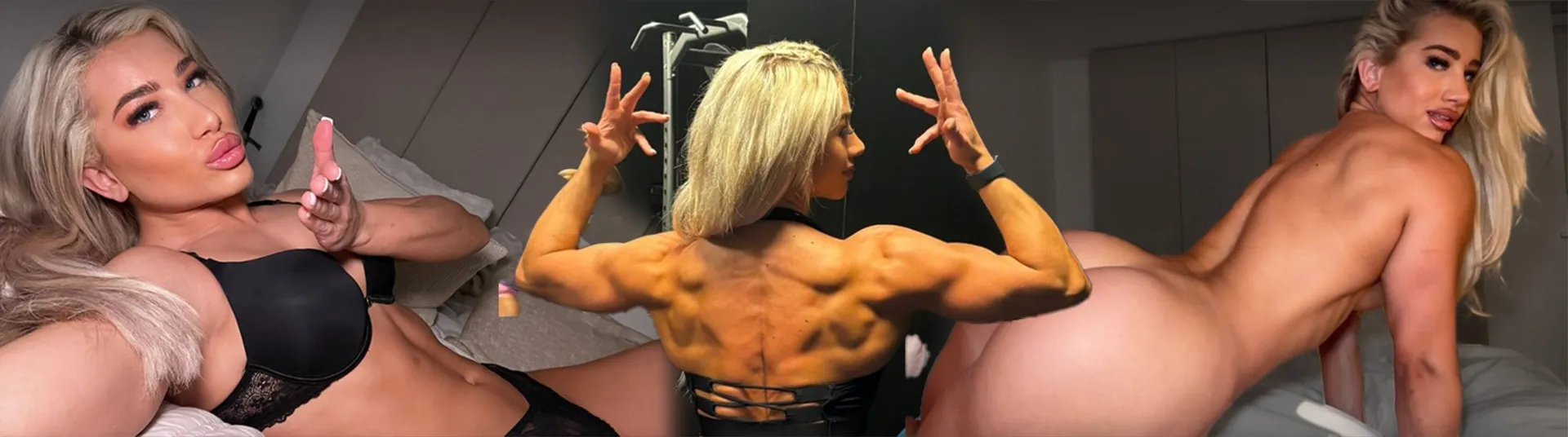 Fitness blonde OnlyFans header