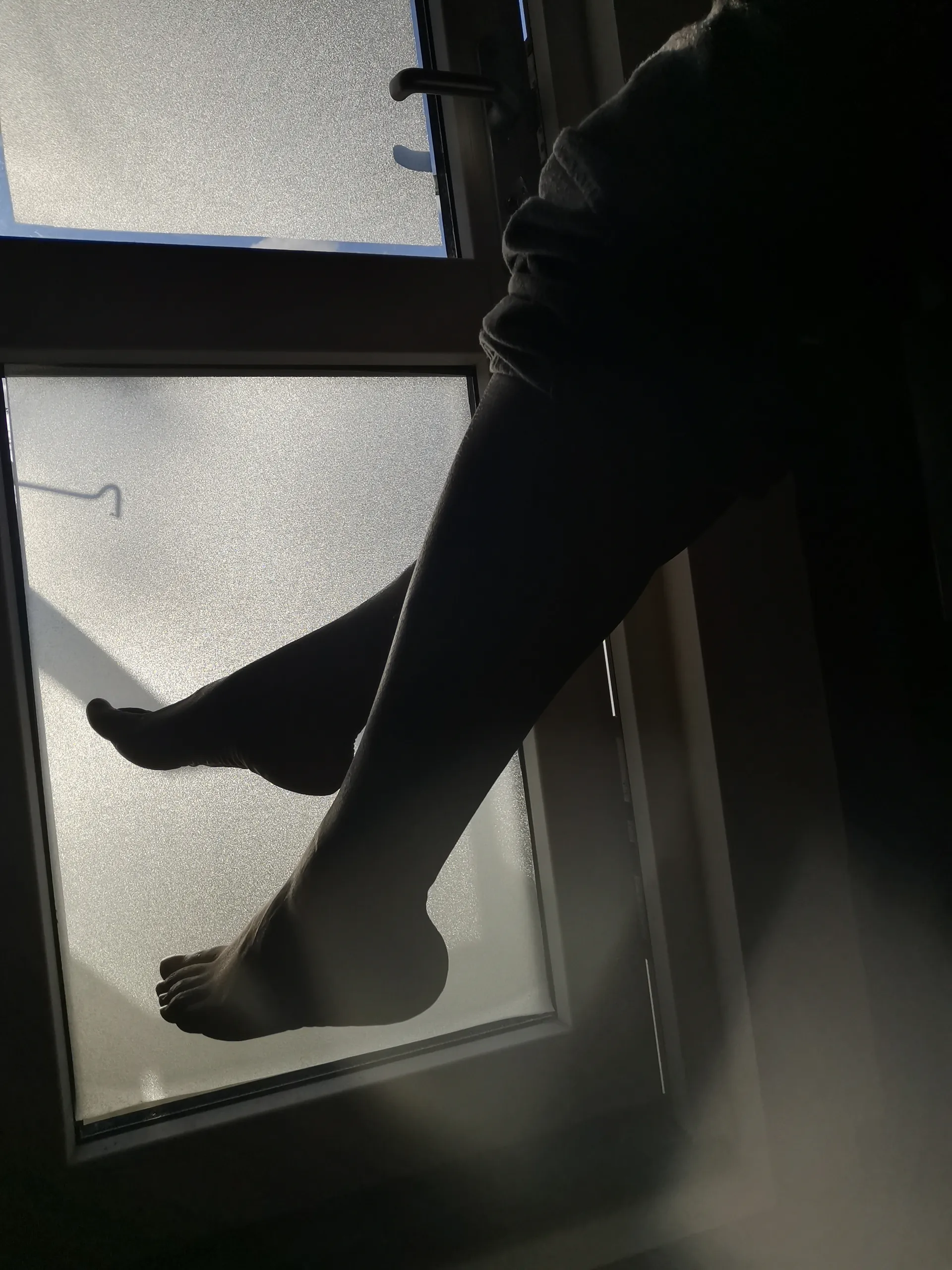 Footsies above the table OnlyFans header