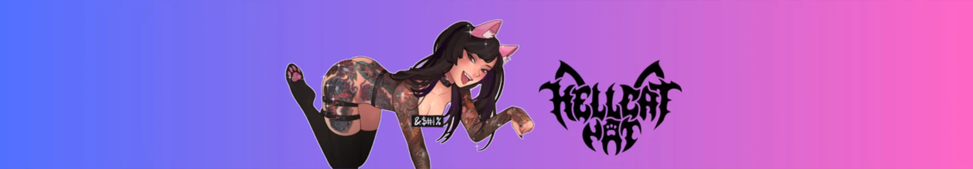 Hellcat 💜 petite tattoo model 🌸 OnlyFans header