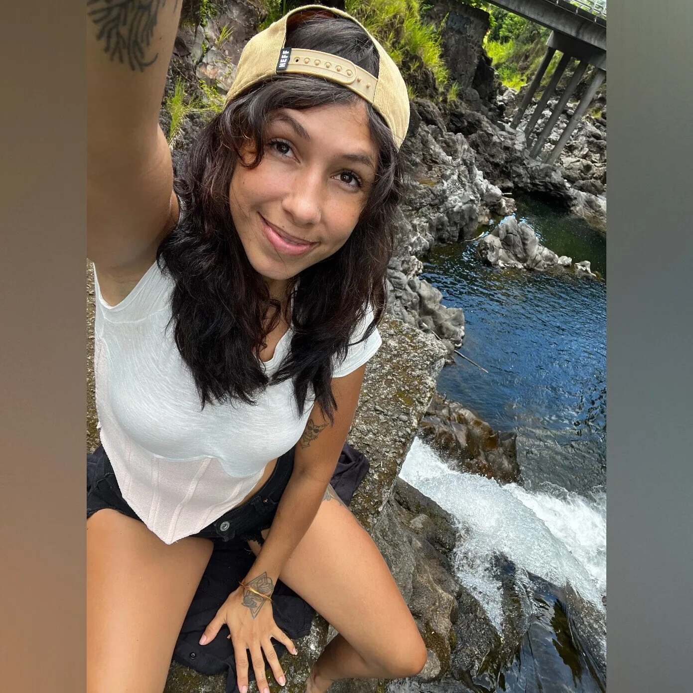 Farrah Farrah, in the woods