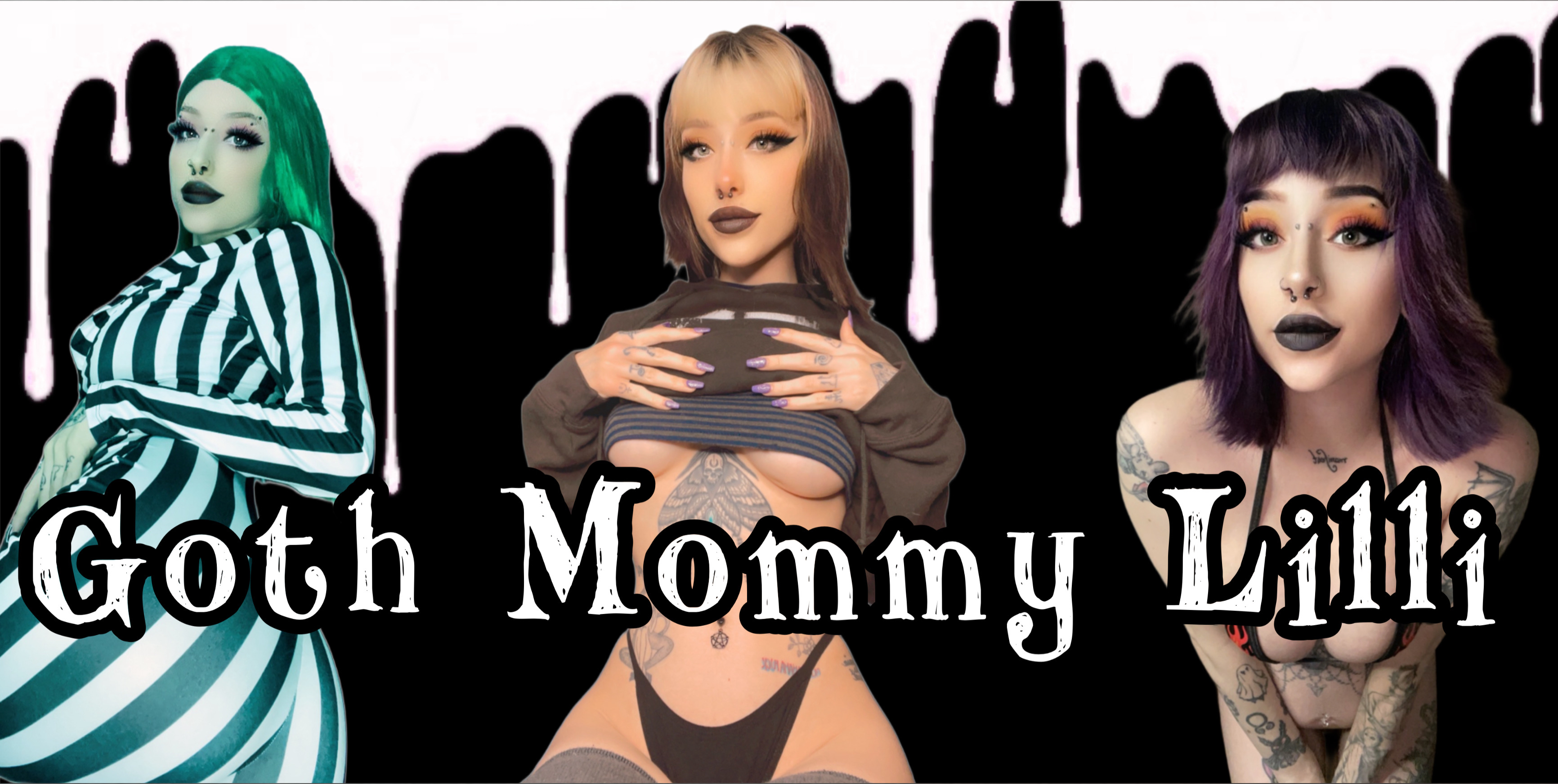 Goth M0mmy Lilli | big tiddy goth m¡lf OnlyFans header