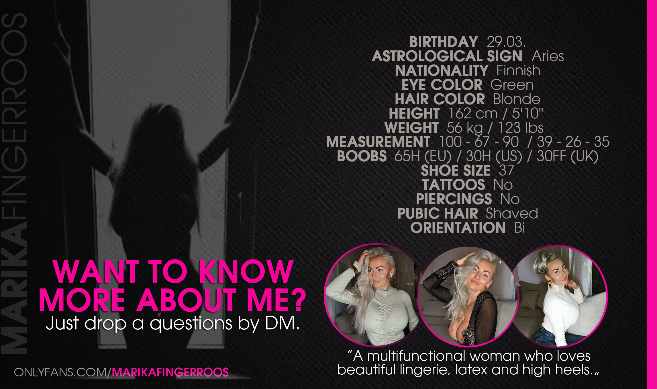 Marika Fingerroos OnlyFans header