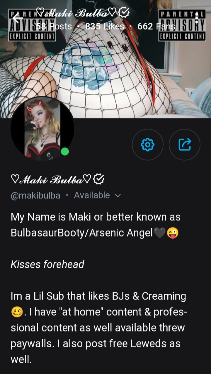 Follow @makibulba OnlyFans
