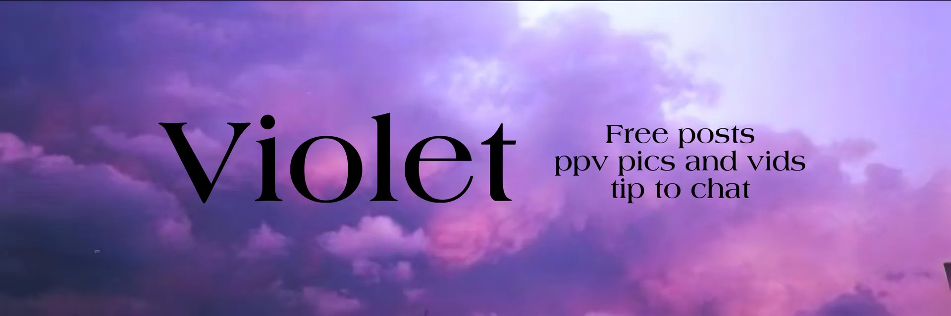Violet OnlyFans header