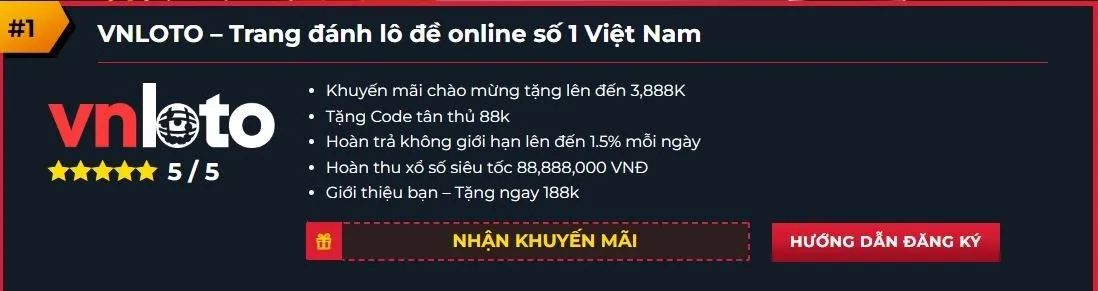 VNLOTO – Trang đánh lô đề online số 1 Vi OnlyFans header