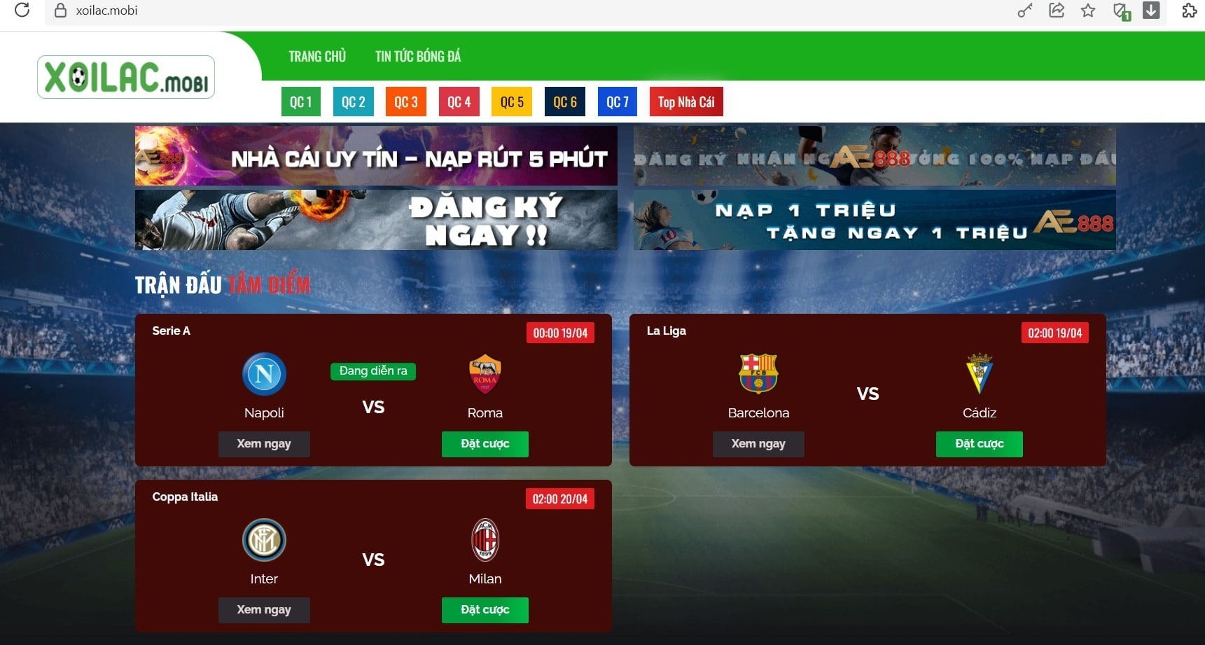 Xoilac TV OnlyFans header