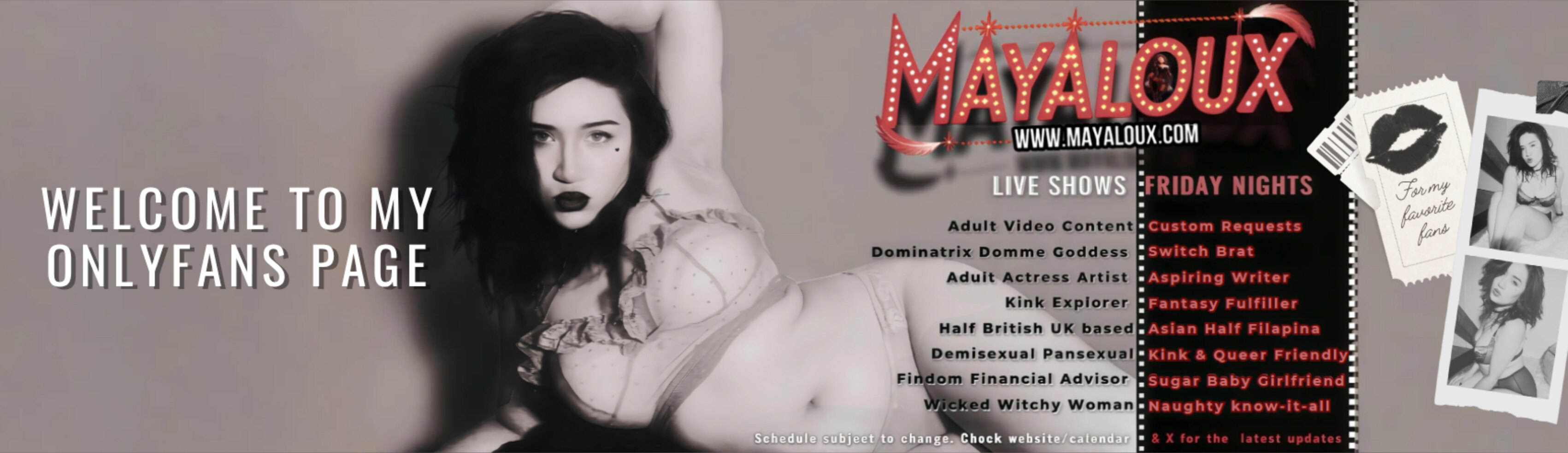 Maya Loux OnlyFans header