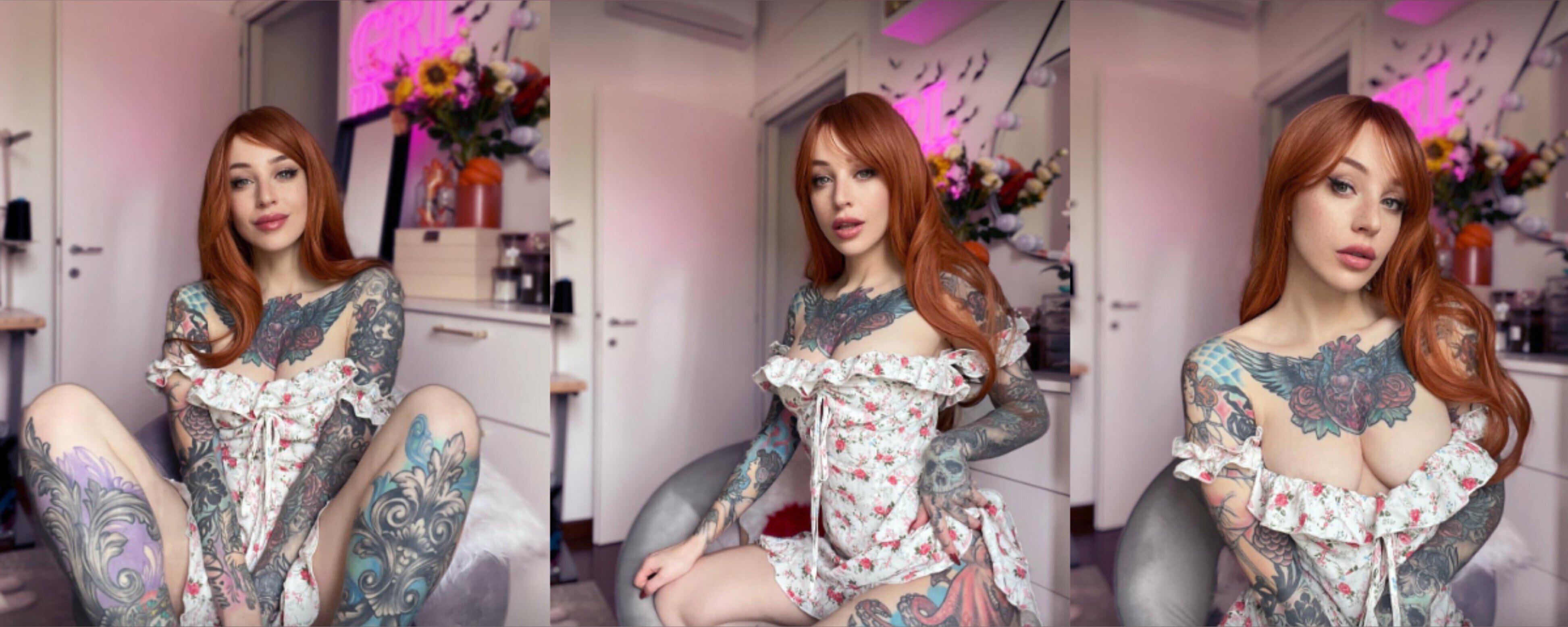 🎨Yana Sinner🦊 Tattooed Nerdy Redhead OnlyFans header